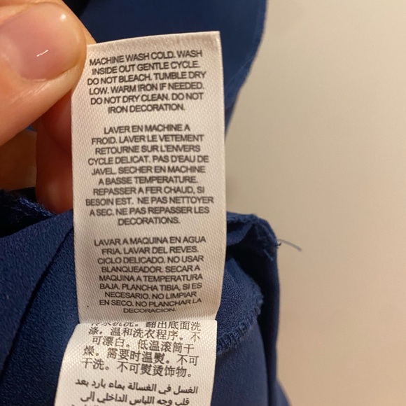 Habitual Navy Ruffle Mini Dress - Picture 7 of 7